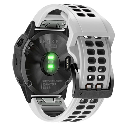 Quick Release Double Row Silicone Watchband, For Garmin Fenix 6, For Garmin Fenix 6X