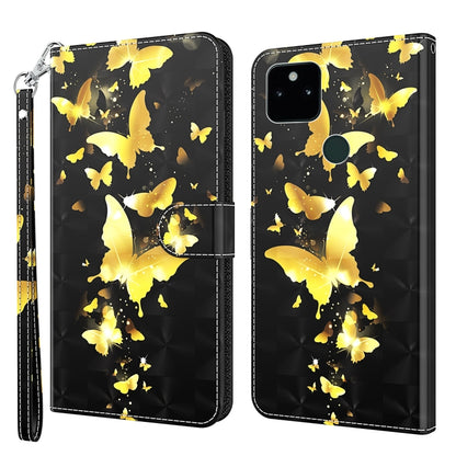 3D Painting Pattern TPU + PU Leather Phone Case, For Google Pixel 5a 5G, For Google Pixel 6, For Google Pixel 6 Pro, For Google Pixel 7 5G, For Google Pixel 7 Pro 5G, For Google Pixel 6a