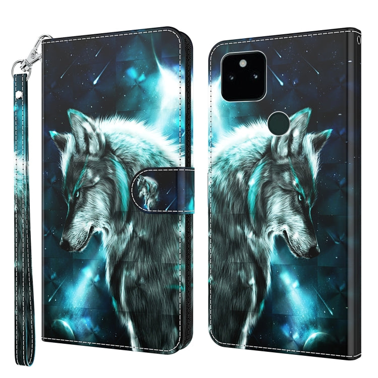 3D Painting Pattern TPU + PU Leather Phone Case, For Google Pixel 5a 5G, For Google Pixel 6, For Google Pixel 6 Pro, For Google Pixel 7 5G, For Google Pixel 7 Pro 5G, For Google Pixel 6a