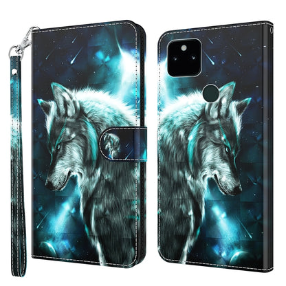 3D Painting Pattern TPU + PU Leather Phone Case, For Google Pixel 5a 5G, For Google Pixel 6, For Google Pixel 6 Pro, For Google Pixel 7 5G, For Google Pixel 7 Pro 5G, For Google Pixel 6a