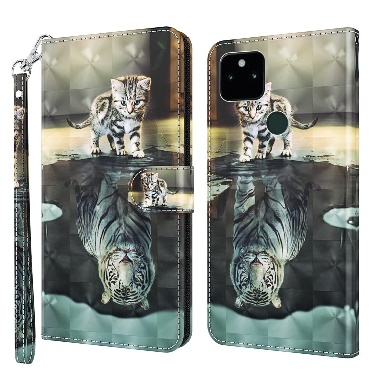 3D Painting Pattern TPU + PU Leather Phone Case, For Google Pixel 5a 5G, For Google Pixel 6, For Google Pixel 6 Pro, For Google Pixel 7 5G, For Google Pixel 7 Pro 5G, For Google Pixel 6a