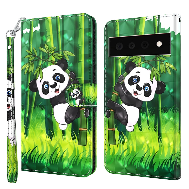 3D Painting Pattern TPU + PU Leather Phone Case, For Google Pixel 5a 5G, For Google Pixel 6, For Google Pixel 6 Pro, For Google Pixel 7 5G, For Google Pixel 7 Pro 5G, For Google Pixel 6a