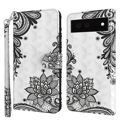 3D Painting Pattern TPU + PU Leather Phone Case, For Google Pixel 5a 5G, For Google Pixel 6, For Google Pixel 6 Pro, For Google Pixel 7 5G, For Google Pixel 7 Pro 5G, For Google Pixel 6a