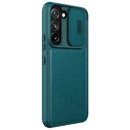NILLKIN QIN Series Pro Sliding Camera Cover Design Leather Phone Case, For Samsung Galaxy S22+ 5G