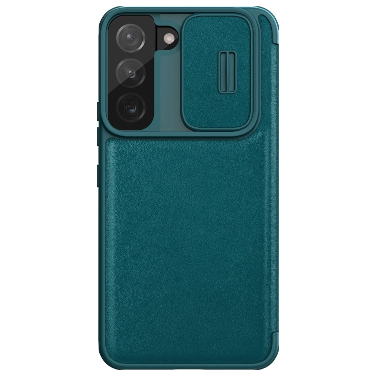 NILLKIN QIN Series Pro Sliding Camera Cover Design Leather Phone Case, For Samsung Galaxy S22+ 5G