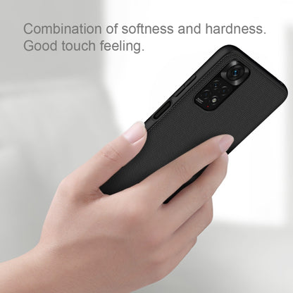 NILLKIN 3D Textured Nylon Fiber TPU Phone Case, For Xiaomi Redmi Note 11 4G Global