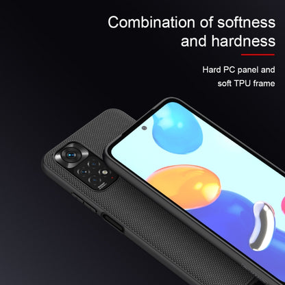 NILLKIN 3D Textured Nylon Fiber TPU Phone Case, For Xiaomi Redmi Note 11 4G Global