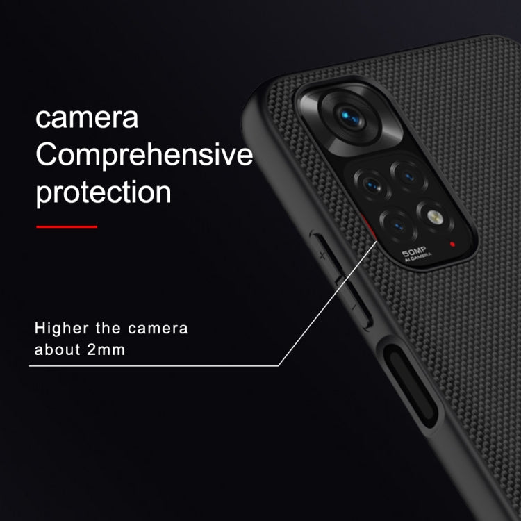 NILLKIN 3D Textured Nylon Fiber TPU Phone Case, For Xiaomi Redmi Note 11 4G Global