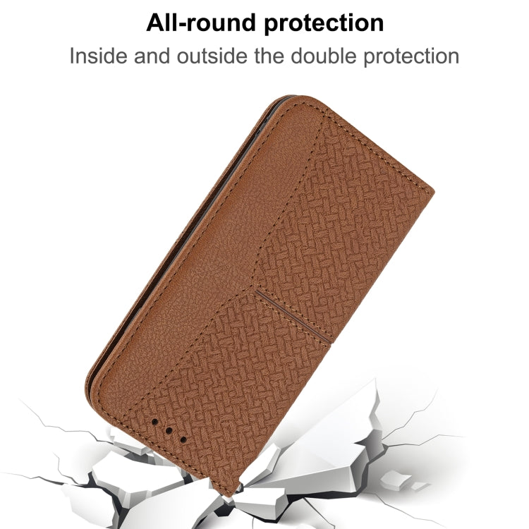 Woven Texture Stitching Magnetic PU Leather Phone Case, For OPPO A96 5G, For OPPO Realme C35, For OPPO Reno7 SE 5G, For OPPO Reno7 5G, For OPPO Realme 9 Pro