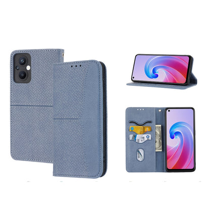 Woven Texture Stitching Magnetic PU Leather Phone Case, For OPPO A96 5G, For OPPO Realme C35, For OPPO Reno7 SE 5G, For OPPO Reno7 5G, For OPPO Realme 9 Pro