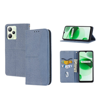 Woven Texture Stitching Magnetic PU Leather Phone Case, For OPPO A96 5G, For OPPO Realme C35, For OPPO Reno7 SE 5G, For OPPO Reno7 5G, For OPPO Realme 9 Pro