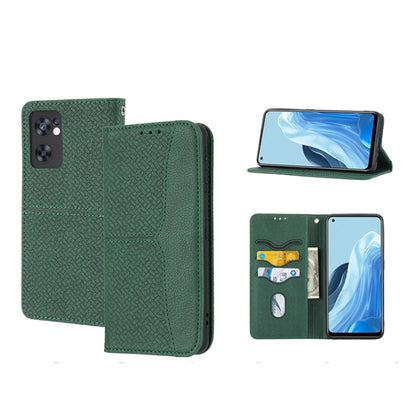 Woven Texture Stitching Magnetic PU Leather Phone Case, For OPPO A96 5G, For OPPO Realme C35, For OPPO Reno7 SE 5G, For OPPO Reno7 5G, For OPPO Realme 9 Pro