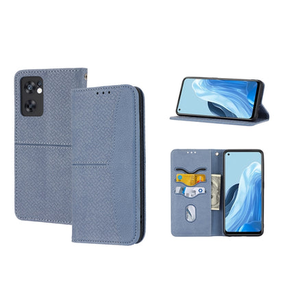 Woven Texture Stitching Magnetic PU Leather Phone Case, For OPPO A96 5G, For OPPO Realme C35, For OPPO Reno7 SE 5G, For OPPO Reno7 5G, For OPPO Realme 9 Pro
