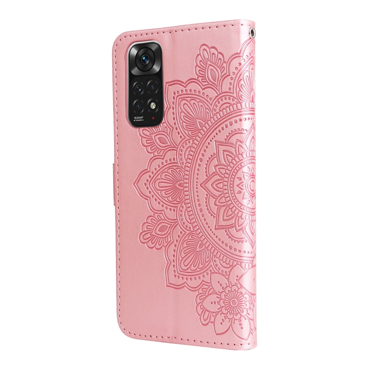 7-petal Flowers Embossing Pattern Horizontal Flip Leather Case, For Xiaomi Redmi Note 11 4G(Global), For Xiaomi Redmi Note 11 Pro 4G, For OPPO Realme 9i / A36 4G / A76 4G(Global), For OPPO Realme 9 Pro+, For OPPO Realme GT2 Pro                         ...