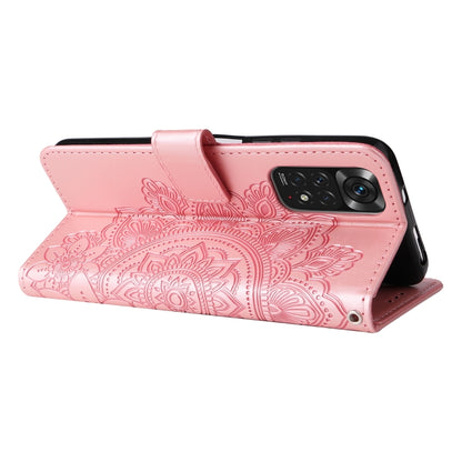 7-petal Flowers Embossing Pattern Horizontal Flip Leather Case, For Xiaomi Redmi Note 11 4G(Global), For Xiaomi Redmi Note 11 Pro 4G, For OPPO Realme 9i / A36 4G / A76 4G(Global), For OPPO Realme 9 Pro+, For OPPO Realme GT2 Pro                         ...