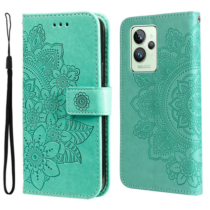 7-petal Flowers Embossing Pattern Horizontal Flip Leather Case, For Xiaomi Redmi Note 11 4G(Global), For Xiaomi Redmi Note 11 Pro 4G, For OPPO Realme 9i / A36 4G / A76 4G(Global), For OPPO Realme 9 Pro+, For OPPO Realme GT2 Pro                         ...