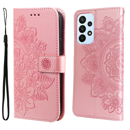 7-petal Flowers Embossing Pattern Horizontal Flip Leather Case, For Xiaomi Redmi Note 11 4G(Global), For Xiaomi Redmi Note 11 Pro 4G, For OPPO Realme 9i / A36 4G / A76 4G(Global), For OPPO Realme 9 Pro+, For OPPO Realme GT2 Pro                         ...