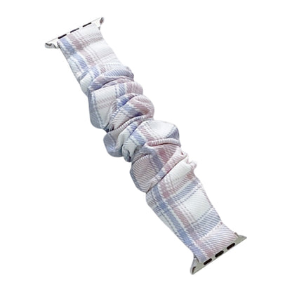 Single Loop Elasticity Cloth Grid Watchband For Apple Watch Series, 7 41mm / 6&SE&5&4 40mm / 3&2&1 38mm, 7 45mm / 6&SE&5&4 44mm / 3&2&1 42mm