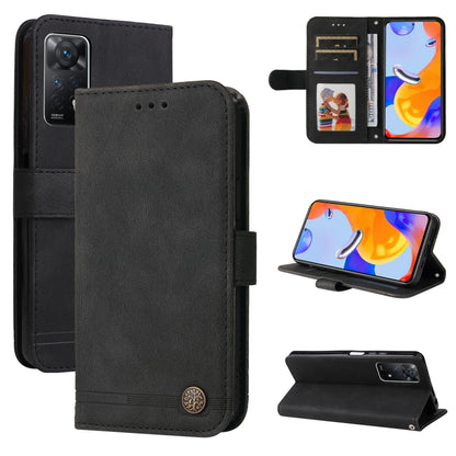 Skin Feel Life Tree Metal Button Horizontal Flip Leather Case, For Xiaomi Redmi Note 11 4G(Global), For Xiaomi Redmi Note 11 Pro 4G, For OPPO Realme 9i / A36 4G / A76 4G(Global), For OPPO Realme GT2 Pro, For OPPO Realme 9 Pro+                          ...
