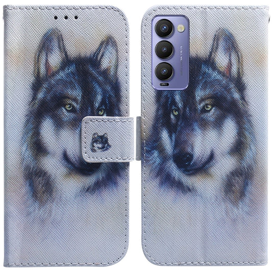 Coloured Drawing Leather Phone Case, For Tecno Camon 18 / 18P, For Tecno Camon 18 Premier, For Tecno Camon 18i, For Tecno Phantom X, For Tecno Pop 5 LTE BD4, For Tecno Pop 5P, For Tecno Pova 2, For Tecno Pova LD7, For Tecno Pova Neo LE6