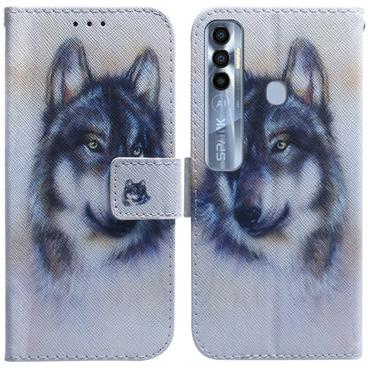 Coloured Drawing Leather Phone Case, For Tecno Spark 7 Pro, For Tecno Spark 8 / 8T, For Tecno Spark 8P, For Tecno Spark Go 2022 / Spark 8C