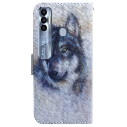 Coloured Drawing Leather Phone Case, For Tecno Spark 7 Pro, For Tecno Spark 8 / 8T, For Tecno Spark 8P, For Tecno Spark Go 2022 / Spark 8C