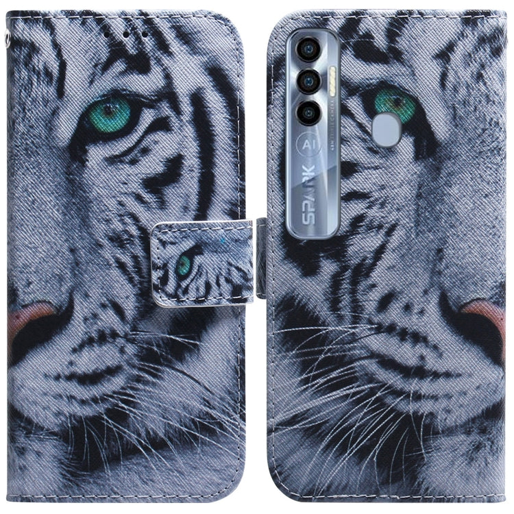 Coloured Drawing Leather Phone Case, For Tecno Spark 7 Pro, For Tecno Spark 8 / 8T, For Tecno Spark 8P, For Tecno Spark Go 2022 / Spark 8C