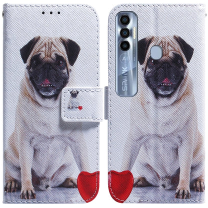 Coloured Drawing Leather Phone Case, For Tecno Spark 7 Pro, For Tecno Spark 8 / 8T, For Tecno Spark 8P, For Tecno Spark Go 2022 / Spark 8C