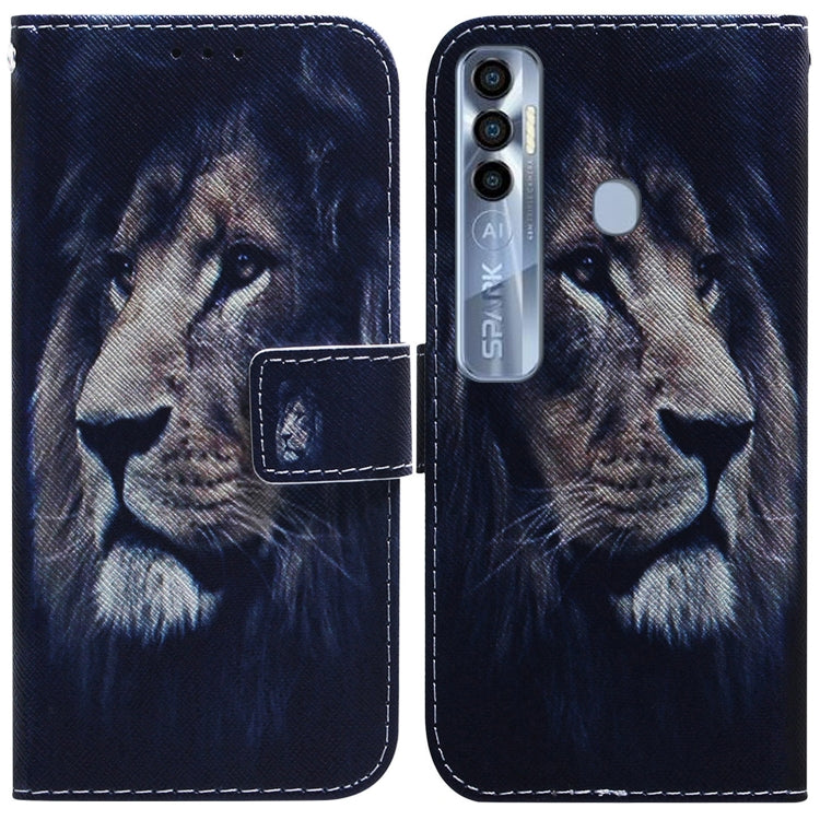 Coloured Drawing Leather Phone Case, For Tecno Spark 7 Pro, For Tecno Spark 8 / 8T, For Tecno Spark 8P, For Tecno Spark Go 2022 / Spark 8C