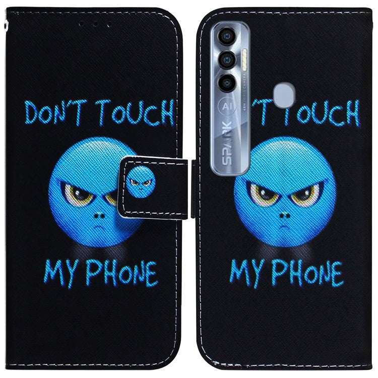 Coloured Drawing Leather Phone Case, For Tecno Spark 7 Pro, For Tecno Spark 8 / 8T, For Tecno Spark 8P, For Tecno Spark Go 2022 / Spark 8C