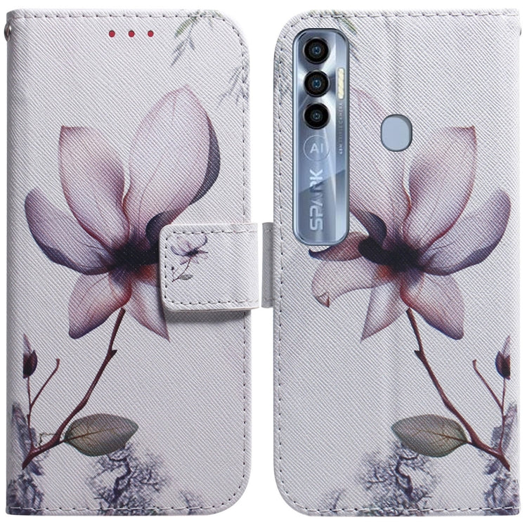 Coloured Drawing Leather Phone Case, For Tecno Spark 7 Pro, For Tecno Spark 8 / 8T, For Tecno Spark 8P, For Tecno Spark Go 2022 / Spark 8C