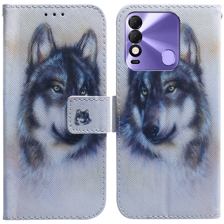 Coloured Drawing Leather Phone Case, For Tecno Spark 7 Pro, For Tecno Spark 8 / 8T, For Tecno Spark 8P, For Tecno Spark Go 2022 / Spark 8C