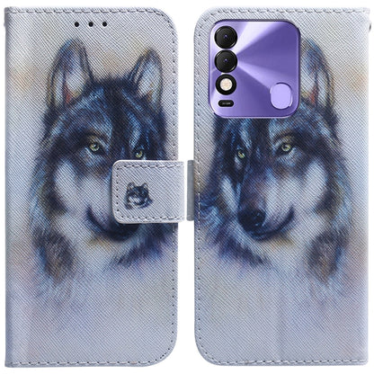 Coloured Drawing Leather Phone Case, For Tecno Spark 7 Pro, For Tecno Spark 8 / 8T, For Tecno Spark 8P, For Tecno Spark Go 2022 / Spark 8C