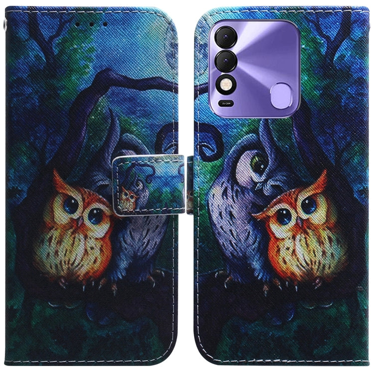 Coloured Drawing Leather Phone Case, For Tecno Spark 7 Pro, For Tecno Spark 8 / 8T, For Tecno Spark 8P, For Tecno Spark Go 2022 / Spark 8C