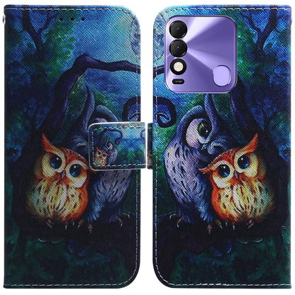 Coloured Drawing Leather Phone Case, For Tecno Spark 7 Pro, For Tecno Spark 8 / 8T, For Tecno Spark 8P, For Tecno Spark Go 2022 / Spark 8C