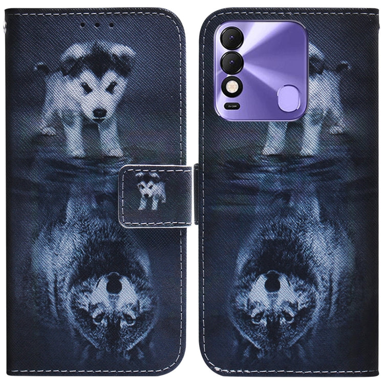 Coloured Drawing Leather Phone Case, For Tecno Spark 7 Pro, For Tecno Spark 8 / 8T, For Tecno Spark 8P, For Tecno Spark Go 2022 / Spark 8C