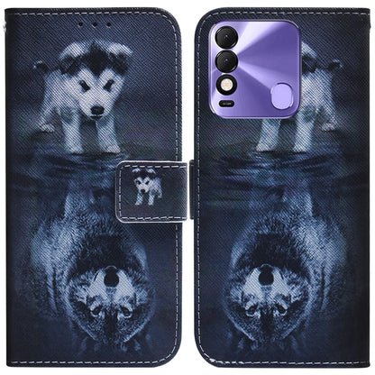 Coloured Drawing Leather Phone Case, For Tecno Spark 7 Pro, For Tecno Spark 8 / 8T, For Tecno Spark 8P, For Tecno Spark Go 2022 / Spark 8C