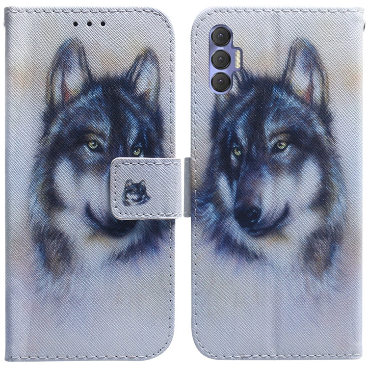 Coloured Drawing Leather Phone Case, For Tecno Spark 7 Pro, For Tecno Spark 8 / 8T, For Tecno Spark 8P, For Tecno Spark Go 2022 / Spark 8C