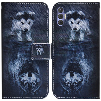 Coloured Drawing Leather Phone Case, For Tecno Spark 7 Pro, For Tecno Spark 8 / 8T, For Tecno Spark 8P, For Tecno Spark Go 2022 / Spark 8C