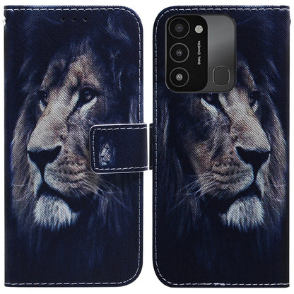 Coloured Drawing Leather Phone Case, For Tecno Spark 7 Pro, For Tecno Spark 8 / 8T, For Tecno Spark 8P, For Tecno Spark Go 2022 / Spark 8C