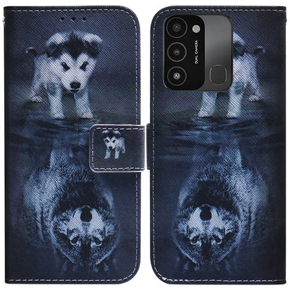 Coloured Drawing Leather Phone Case, For Tecno Spark 7 Pro, For Tecno Spark 8 / 8T, For Tecno Spark 8P, For Tecno Spark Go 2022 / Spark 8C