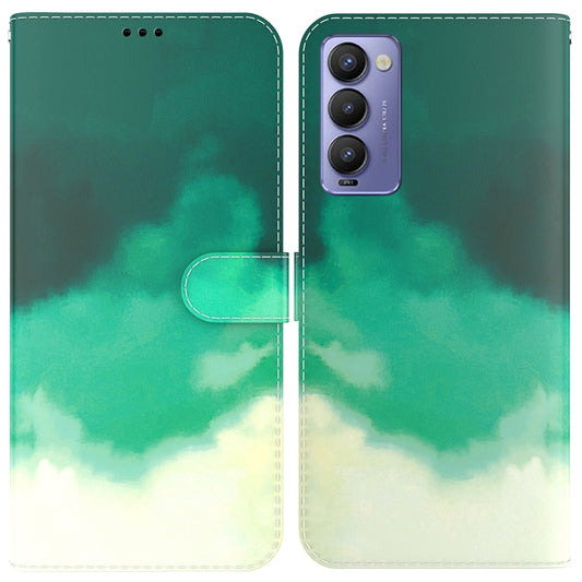 Watercolor Pattern Horizontal Flip Leather Phone Case, For Tecno Camon 18 / 18P, For Tecno Camon 18 Premier, For Tecno Camon 18i, For Tecno Phantom X, For Tecno Pop 5 LTE BD4, For Tecno Pop 5P, For Tecno Spark 7 Pro, For Tecno Spark 8 / 8T             ...