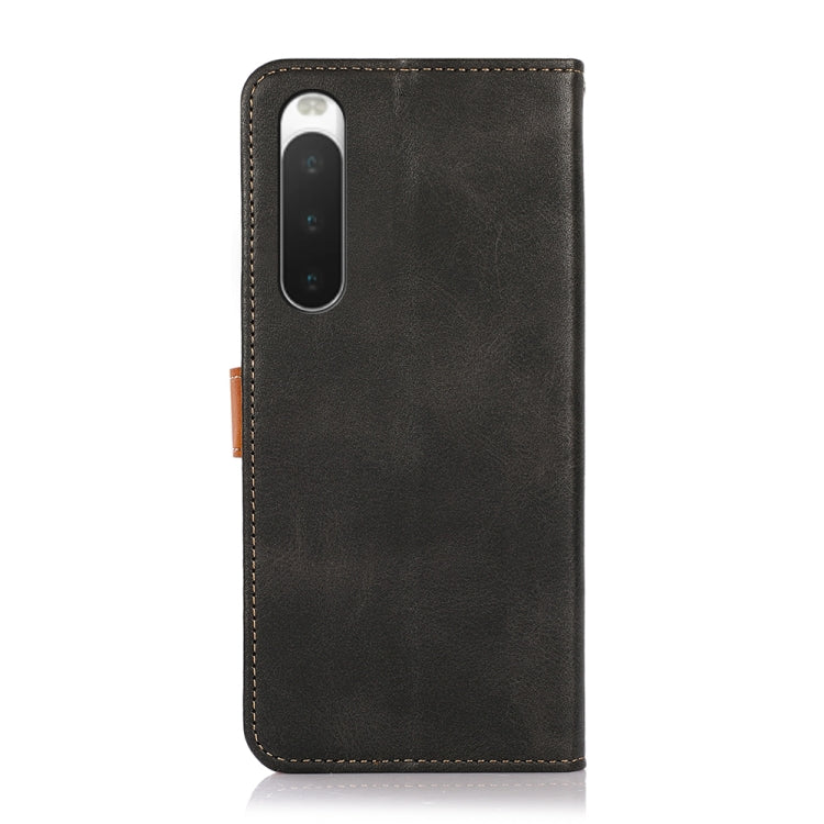 KHAZNEH Dual-color Cowhide Texture Flip Leather Phone Case, For OPPO Realme GT Neo3, For Sony Xperia 10 IV/10 IIII, For Xiaomi Redmi Note 11E/Redmi 10 5G