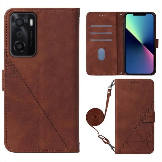 Crossbody 3D Embossed Flip Leather Phone Case, For OPPO A55s 5G Foreign Version, For OPPO Find X5, For OPPO Find X5 Pro, For OPPO K9X 5G, For OPPO Realme 9 Pro+ 5G, For OPPO Realme 9 Pro 5G, For OPPO Realme 9i / A36 / A76 / A96 4G, For OPPO Realme C35 ...