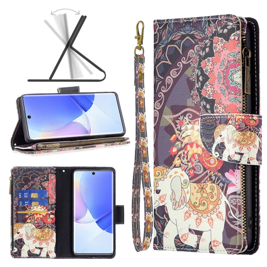 Colored Drawing Pattern Zipper Leather Phone Case, For Honor 50 / Huawei nova 9, For Honor 50 Lite / Huawei nova 8i, For Motorola Moto E40 / E30, For Motorola Moto G22, For Motorola Moto G200 5G / Edge S30 5G, For OPPO A96 5G, For OPPO Find X5