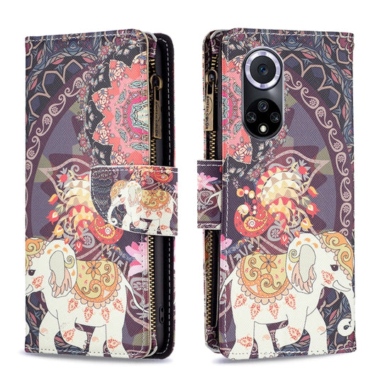 Colored Drawing Pattern Zipper Leather Phone Case, For Honor 50 / Huawei nova 9, For Honor 50 Lite / Huawei nova 8i, For Motorola Moto E40 / E30, For Motorola Moto G22, For Motorola Moto G200 5G / Edge S30 5G, For OPPO A96 5G, For OPPO Find X5         ...