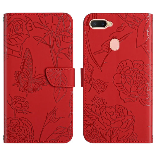 Skin Feel Butterfly Peony Embossed Leather Phone Case, For OPPO A7, For OPPO A8, For OPPO A9, For OPPO A15, For OPPO A52 / A72 / A92, For OPPO A53 4G, For OPPO A54 4G / A16, For OPPO A54 5G, For OPPO A55s, For OPPO A91, For OPPO A93s, For OPPO A94 4G