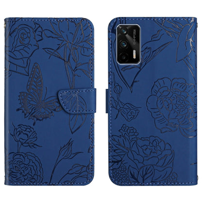 Skin Feel Butterfly Peony Embossed Leather Phone Case, For OPPO Realme C15 / C12, For OPPO Realme C20 / C21, For OPPO Realme C31, For OPPO Realme C35, For OPPO Realme GT, For OPPO Realme GT Master