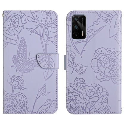 Skin Feel Butterfly Peony Embossed Leather Phone Case, For OPPO Realme C15 / C12, For OPPO Realme C20 / C21, For OPPO Realme C31, For OPPO Realme C35, For OPPO Realme GT, For OPPO Realme GT Master