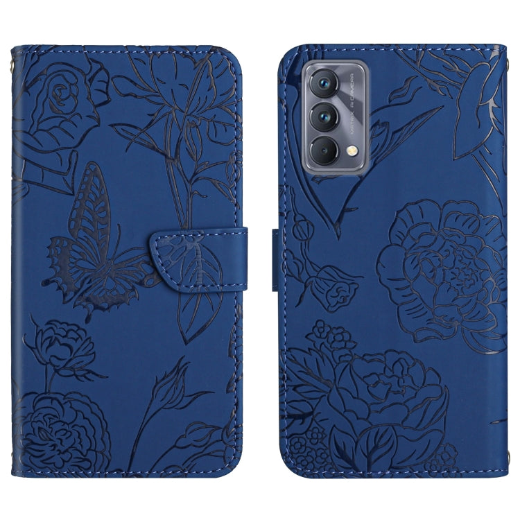 Skin Feel Butterfly Peony Embossed Leather Phone Case, For OPPO Realme C15 / C12, For OPPO Realme C20 / C21, For OPPO Realme C31, For OPPO Realme C35, For OPPO Realme GT, For OPPO Realme GT Master